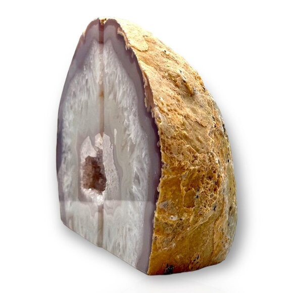 Crystal Bookends w/ Geode Center, Natural Agate , Mindfulness gift, 5+ lbs. (ER) - Picture 13 of 16